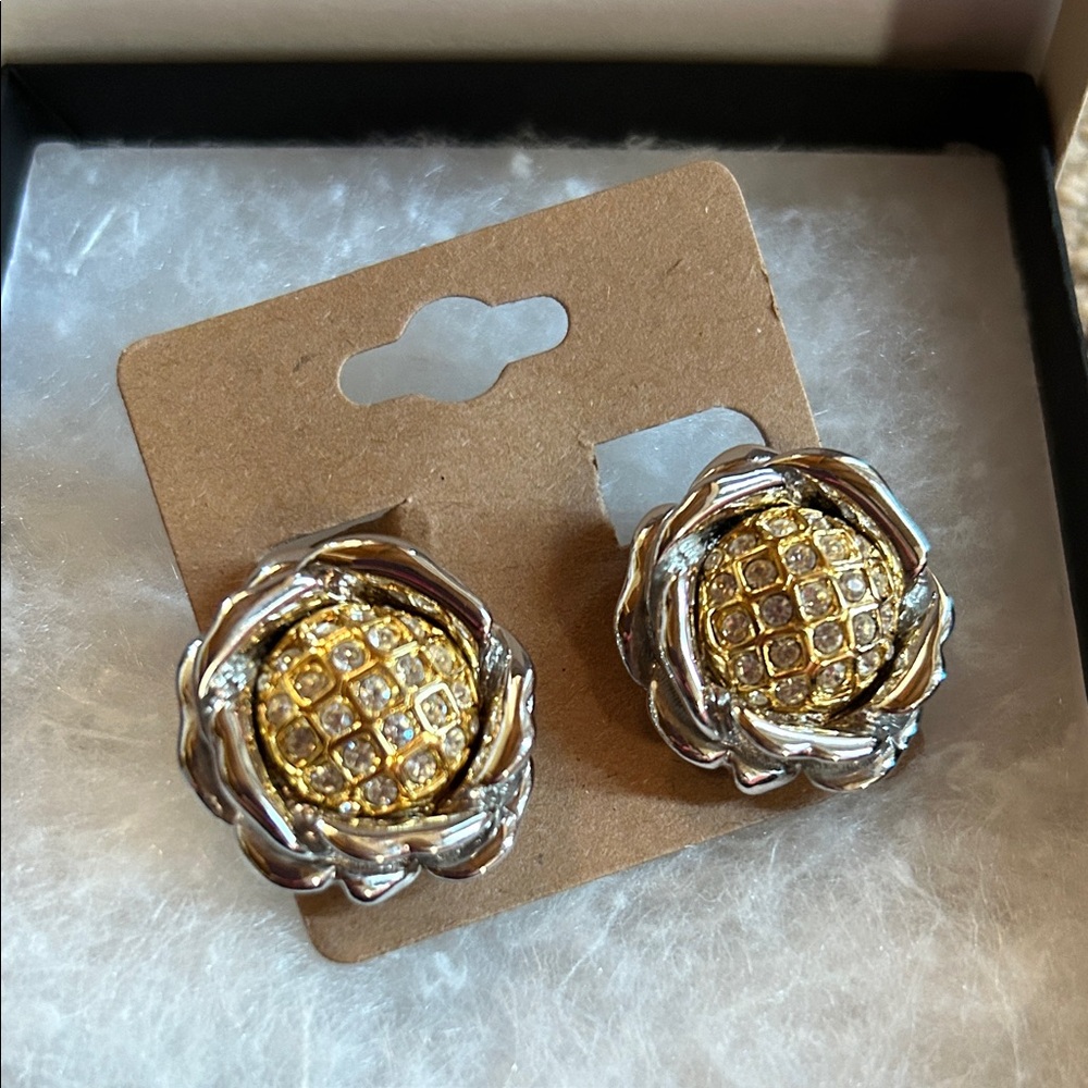 NOLAN MILLER Elegant Gold and Silver Earrings